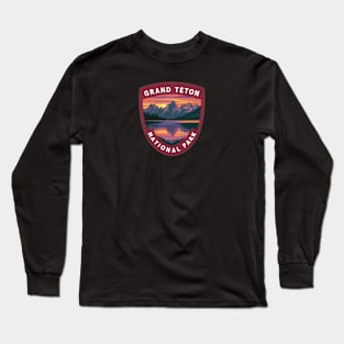 Grand Teton National Park Sunset Long Sleeve T-Shirt